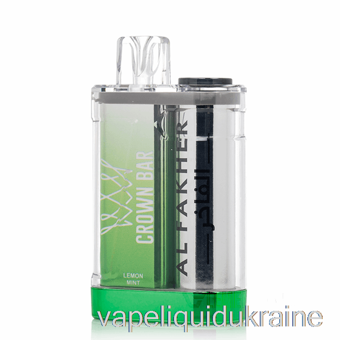 Vape Liquid Ukraine Al Fakher Crown Bar Crystal 9000 Disposable Lemon Mint